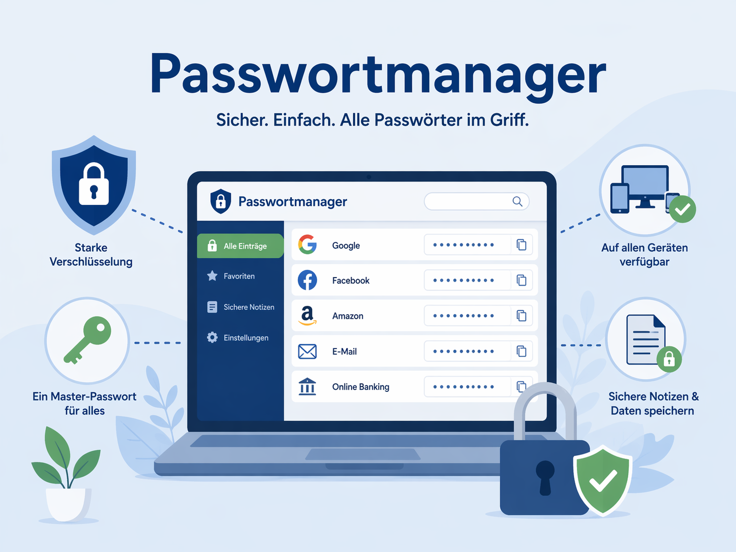 Passwortmanager installieren